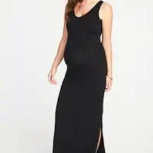 Black Maternity Maxi